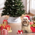 thumbnail image 2 of HOMCOM 26 Inch Metal Christmas Tree Collar, Xmas Tree Base Cover, White, 2 of 10
