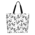 thumbnail image 1 of Disketp Retro Rooster Bolsa Tote Estampada para Mujer, Bolso de Hombro y de Mano para Compras y Viajes, 1 of 8