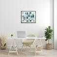 thumbnail image 2 of Stupell Industries Ocean Inspired Abstract Tiles Blue Green Watercolor Luster Gray Framed Floating Canvas Wall Art, 24x30, by Grace Popp, 2 of 5
