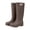 Brown, variant on Women High Rain Boots Pvc Waterproof Comfort Insole Shoes For Hiking Beach Fishing Gardening Outdoor, Khaki