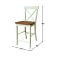 thumbnail image 4 of International Concepts X-Back Counter Height Stool - 24" Seat Height, 4 of 11