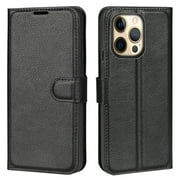 Protective Wallet Case for iPhone 13/iPhone 13 Pro/iPhone 13 Mini/iPhone 13 Pro Max PU Leather Folio Flip Phone Case with 3 Credit Slots for Apple iPhone 13