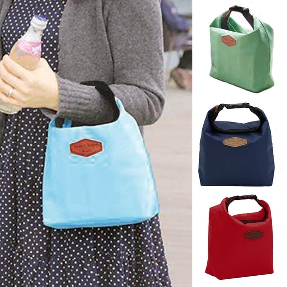 SPRING PARK Insulated Lunch Bag Portable Thermal Cooler Lunch Box Carry Tote Storage Picnic
