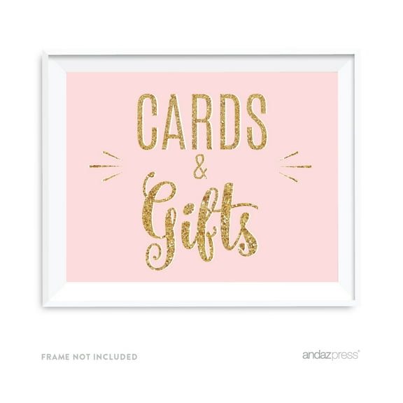 Pink Roses English Tea Party Tea Party Wedding Collection, Party Signs, Cards and Gifts Thank You, 8.5x11-inch, 1-Pack