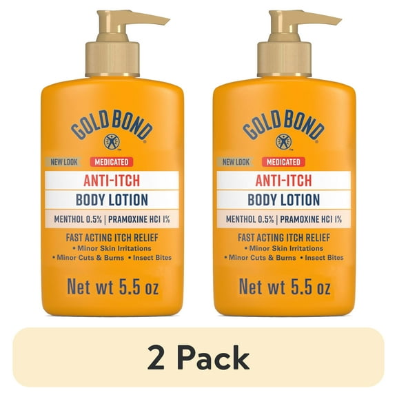 (2 pack) Gold Bond Medicated Intensive Relief Anti-Itch Lotion, 5.5oz