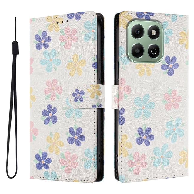 FOXDOCK Funda Tipo Cartera para Honor X6B con Soporte y Correa – Diseño de Patrones Lindos