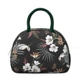 thumbnail image 2 of Vintage Hawaii Lunch Bag - 1950s Floral Postcard Print, Insulated Cooler for Nostalgic Travelers, 2 of 4