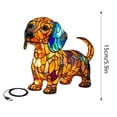 thumbnail image 3 of Corgi Lampe de Chevet Lumineuse Ranch pour Chien Belle Lampe de Table avec USB A+C Résine Teinte Lampe de Bureau Française Thème Chien Mignon Lampe de Table LED avec Lumière Chaude, 3 of 8