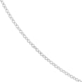 thumbnail image 2 of 14k White Gold 1.05mm Cable Chain Necklace Lobster Lock Closure 18 Inch Chain Necklace for Women and Men, 2 of 2