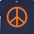 thumbnail image 4 of Inktastic Funky Orange Peace Sign Boys or Girls Baby T-Shirt, 4 of 5