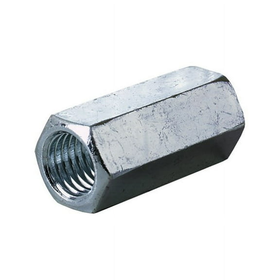 Midwest Fastener 19594602 Hex Rod Coupling Nut - 1/2"-13 (UNC) - Zinc Grade 2 Steel 50pk