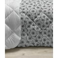 thumbnail image 3 of Abstract Down Alternative Comforter, Geometric Modern Interlocking Hexagonal and Rectangular Minimalist Art Deco, Microfiber Quilt for All Season, 5 Sizes, Sand Brown White, by Ambesonne, 3 of 3