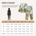 thumbnail image 4 of Pofeuu Watercolor African Animals Wildlife Print Womens Pajamas Set Long Sleeve Sleepwear Button Down Nightwear Soft Pj Lounge Sets Button Down Pajamas Women-XX-Large, 4 of 7