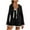 Black, variant on aidice Summer Jumpsuits for Womens Casual Drawstring Hooded Long Sleeve Loose Shorts Rompers with Pockets