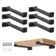 thumbnail image 1 of Ezydecor 6 Soportes Flotantes Para Estantes De Madera Resistentes, Soportes Decorativos Para Estantes De Pared De 8 Pulgadas Y Soportes Con Borde (Negro) 8 Pulgadas, 1 of 5