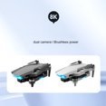 thumbnail image 4 of Avión YLRemote Control S106 Remote Control Drone con cámara 8K GPS 5GWifi Posicionamiento de flujo óptico Quadcopter Motor sin escobillas Bolsa de almacenamiento Paquete 2 Batería Abanopi Avión, 4 of 7