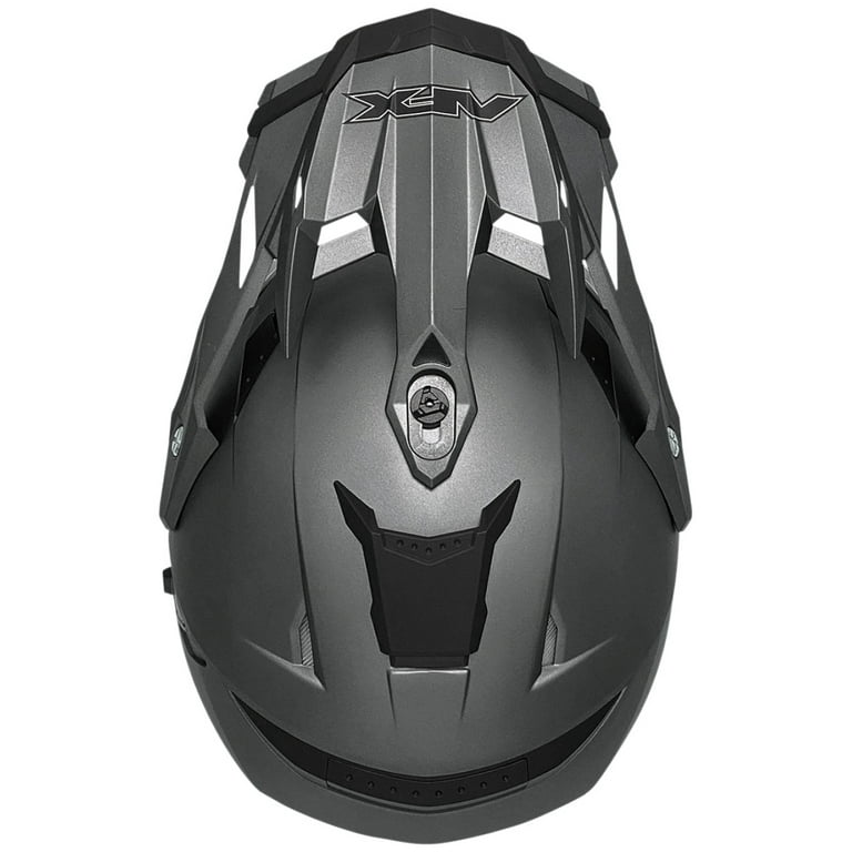 AFX FX-41DS Solid Dual Sport Motorcycle Helmet Frost Gray XL