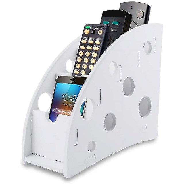 Soporte de Control remoto organizador de escritorio caja de almacenamiento de Control remoto con 4