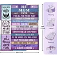 thumbnail image 5 of Gifts For Mom, Mom Gifts For Christmas, Mom Christmas Birthday Gifts Idea, New Mom Gifts, Gifts For Mom From Daughter Son, Best Mom Ever Gifts, Mom Gifts For Mothers Valentines Day Blanket, 5 of 6