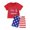 Mr Steal Your Freedom Red, variant on Okbabeha Toddler Boy 4th of July Outfit Letter Embroidery Short Sleeve Tops with StarStripe Shorts Fourth of July Clothes
