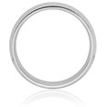 thumbnail image 3 of 14K Solid White Gold 4mm Knife Edge Comfort Fit Plain Classic Wedding Band Ring, 3 of 8
