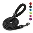 thumbnail image 1 of MesaSe  Heavy Duty Rope Dog Leash with Padded Handle  Reflective  6 FT Long for Small Medium Large Dogs（1/2”×6‘  Light Blue), 1 of 7