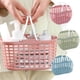 thumbnail image 3 of 3pcs Caddio de ducha portátil Tote Baskd de almacenamiento de plástico Canasta con suministros de baño de asa, 3 of 4