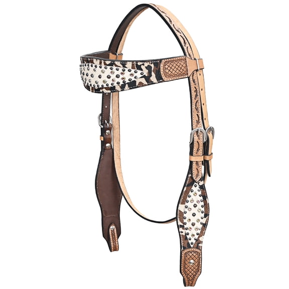 HILASON Western Horse Headstall American Leather Tan