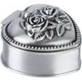 thumbnail image 2 of AVEKI Jewelry Box, Innovative European Style Vintage Exquisite Rose 3D Embossment Mini Trinket Storage Box(Heart) 0517M, 2 of 8