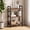 Brown, variant on TINKLE WELL 5 Tier Bookshelf, Tall Metal Bookcase, Open Storage Display Shelves, Black