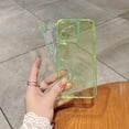 thumbnail image 5 of case for iPhone 14 Pro Max Case, Clear Laser Bling Glitter Cute Holographic Love Heart Pattern,Slim and Soft TPU Anti Scratch Shockproof Case for Women Girls Back Cover Fl Green, 5 of 13