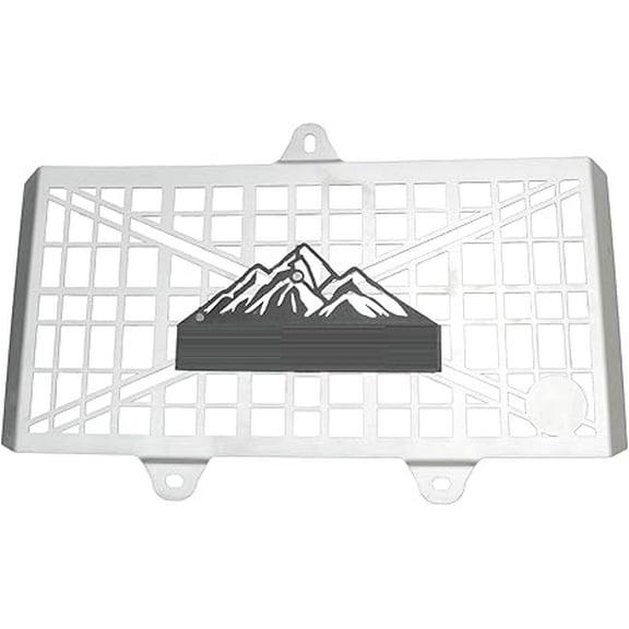 Radiator Guard (SILVER   BLACK) Fit for Royal Enfield NEW HIMALAYAN 450