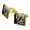 Gold, variant on Orange Bengal Tigers Square Cufflink Set - Silver or Gold