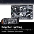 thumbnail image 3 of PIT66 Headlights,Fit for 1994-2002 Dodge Ram 1500 2500 3500 Headlamps Assembly Smoked Lens Black Housing Amber Reflector, 3 of 9
