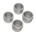 thumbnail image 4 of Ymiko 4Pcs Magnetic Spice Jars Magnetic Design Stainless Steel Clear Sift Pour Lids Magnetic Spice Tins For Seasoning Spice,Magnetic Spice Containers,Magnetic Spice Jars, 4 of 8