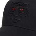 thumbnail image 3 of Knite Gorra Negra Tigre Béisbol Poliéster Hip Hop Hombre Unisex Ajustable, 3 of 3