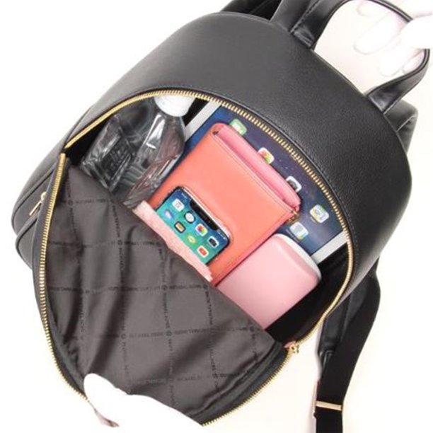 Michael Kors Womens Medium Zip Pocket Backpack Black 35T4GTTB2L