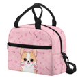 thumbnail image 3 of HUIACONG Cute Puppy and Bone Back Art Removable Shoulder Strap Insulated Lunch Bag for School Outdoor, Soft Comfortable Rugged Insulated Lunch Tote, 3 of 10