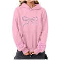 thumbnail image 2 of Nmnitkp Hoodies Y2k Oversized Graphic Hoodies Aesthetic 90s Crewneck Sweatshirt Long Sleeve Pullover Tops Pink,M, 2 of 5
