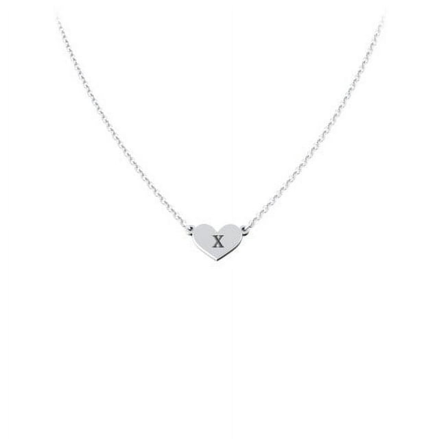 Engravable Heart Charm Necklace