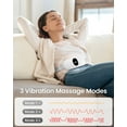 thumbnail image 4 of iDOO Cordless Heating Pad for Period Cramps, 3 Heat Setting, 3 Massage Modes,Birthday Mothers Day Gifts for Girlfriend Mom Wife Women, FSA HSA Eligible, White, 4 of 9