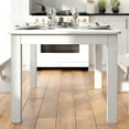 thumbnail image 6 of Flash Furniture HERCULES Series 60" x 38" Rectangular Antique Rustic White Solid Pine Farm Dining Table, 6 of 14