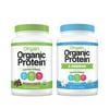 Orgain - Organic Vegan, Gluten Free Plant Based Protein & Greens Powder - Vanilla Bean (1.94 LB) + Protein Powder - Creamy Chocolate Fudge (2.03 LB)