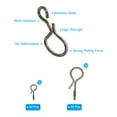 thumbnail image 3 of Unique Bargains 0.22'/ 0.41' Stainless Steel Fly Fishing Snaps Quick Change No Knot Fast Snap, 100 Pack, 3 of 6