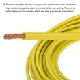 thumbnail image 5 of Uxcell 50 Feet 10 AWG Gauge THHN Stranded Yellow Copper Building Wire Nylon Jacket 600V for Residential,Commercial, 5 of 6
