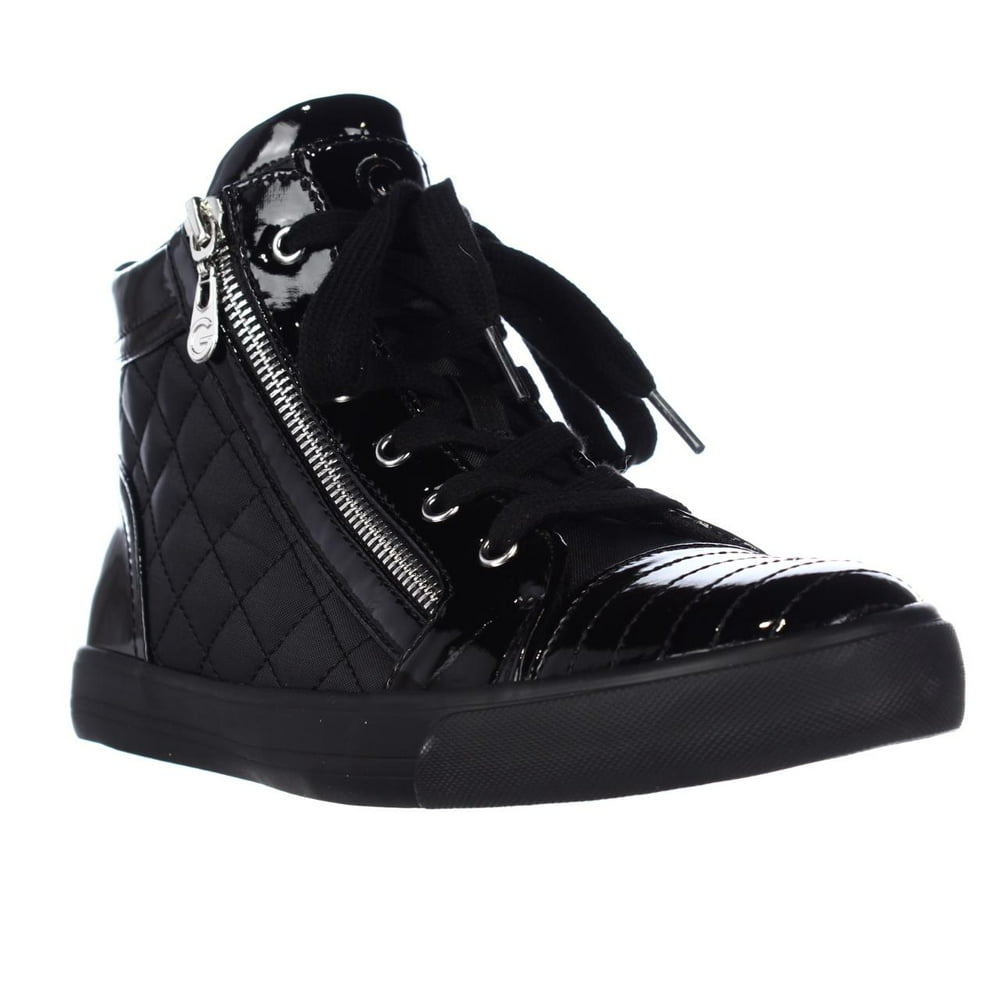 GUESS - Womens G by Guess Orily Side Zip Quilted High Top Fashion ...
