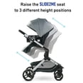 thumbnail image 2 of Graco Modes Nest Travel System, Includes Baby Stroller with Height Adjustable Reversible Seat, Pram Mode, Lightweight Aluminum Frame and SnugRide 35 Lite Elite Infant Car Seat, Norah, 2 of 5