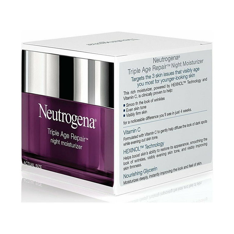Neutrogena Triple Age Repair Moisturizer Night 1.7 Oz Walmart