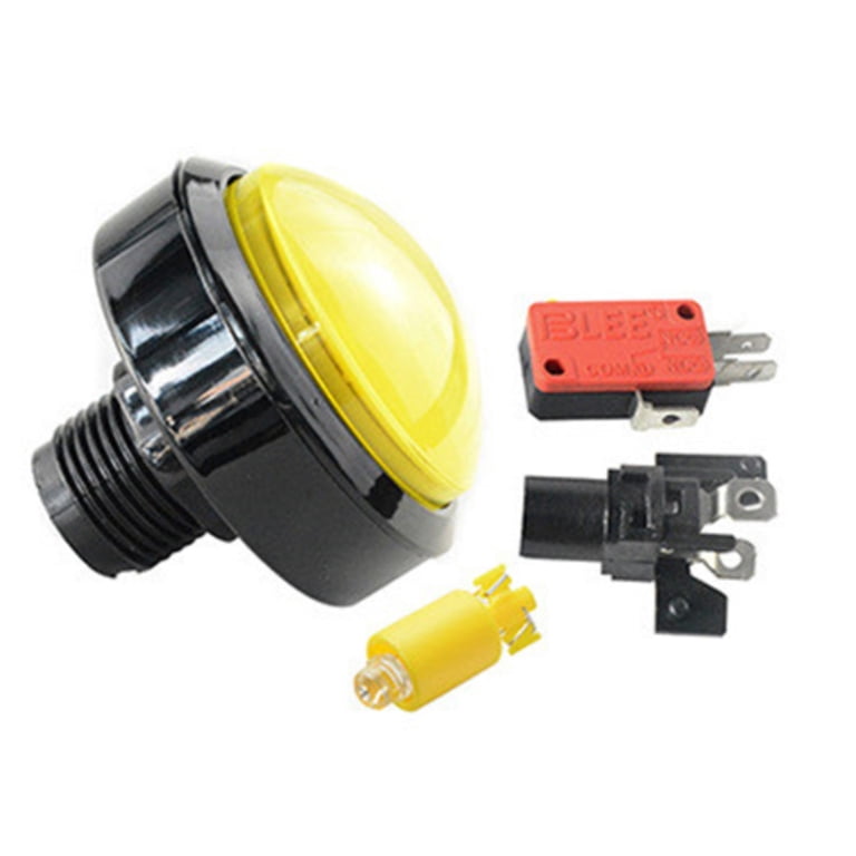 SINOARCADE 60mm LED Illuminated Arcade Button With Micro Switch – For JAMMA MAME Cabinets
