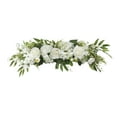 thumbnail image 2 of Floral Swag Welcome Sign Arrangements Party Floral Backdrop Silk Roses Wedding, 2 of 8